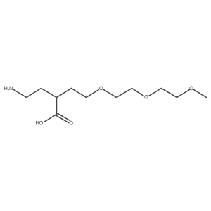 4-Amino-2-{2-[2-(2-methoxyethoxy)ethoxy]ethyl}butanoic acid结构式