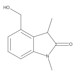4-(Hydroxymethyl)-1,3-dimethylindolin-2-one结构式