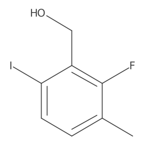 (2-Fluoro-6-iodo-3-methylphenyl)methanol结构式