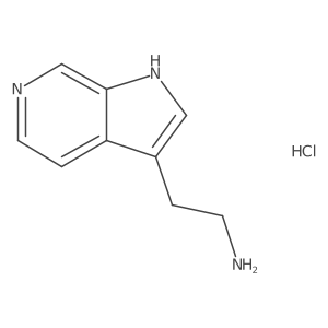 2-{1H-pyrrolo[2,3-c]pyridin-3-yl}ethan-1-amine hydrochloride结构式