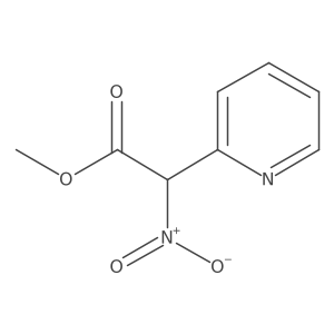 Methyl 2-nitro-2-(pyridin-2-yl)acetate结构式
