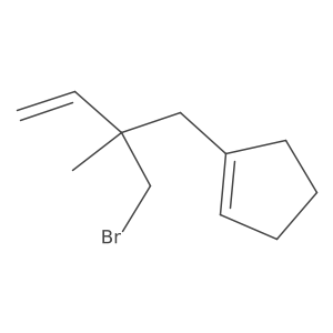 1-[2-(Bromomethyl)-2-methylbut-3-en-1-yl]cyclopent-1-ene Structure