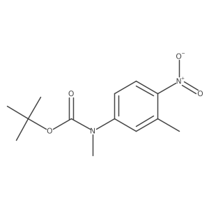 tert-butyl N-methyl-N-(3-methyl-4-nitrophenyl)carbamate Structure