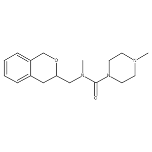 N-(isochroman-3-ylmethyl)-N,4-dimethylpiperazine-1-carboxamide Structure