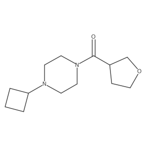 (4-Cyclobutylpiperazin-1-yl)(tetrahydrofuran-3-yl)methanone结构式