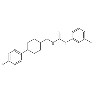 1-((1-(5-Fluoropyrimidin-2-yl)piperidin-4-yl)methyl)-3-(m-tolyl)urea Structure