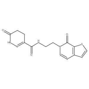 6-oxo-N-(2-(4-oxothieno[3,2-d]pyrimidin-3(4H)-yl)ethyl)-1,4,5,6-tetrahydropyridazine-3-carboxamide结构式