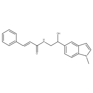 N-(2-hydroxy-2-(1-methyl-1H-indol-5-yl)ethyl)cinnamamide Structure