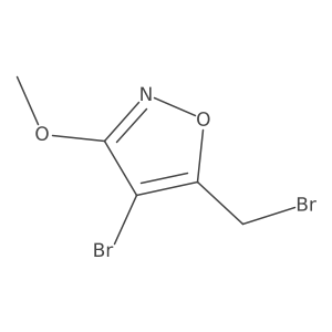 3-Methoxy-4-bromo-5-bromomethyl-isoxazole Structure