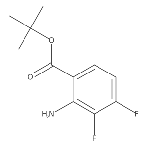 Tert-butyl 2-amino-3,4-difluorobenzoate结构式