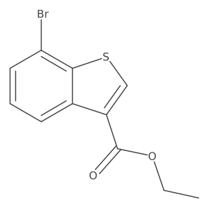 Ethyl 7-bromobenzo[b]thiophene-3-carboxylate结构式
