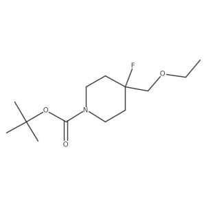 Tert-butyl 4-(ethoxymethyl)-4-fluoropiperidine-1-carboxylate Structure