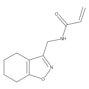 N-[(4,5,6,7-tetrahydro-1,2-benzoxazol-3-yl)methyl]prop-2-enamide结构式
