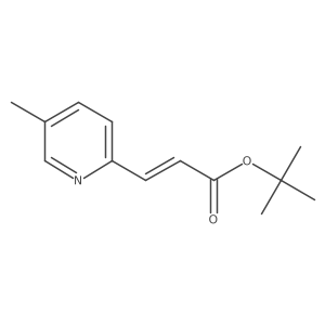 tert-butyl (2E)-3-(5-methylpyridin-2-yl)prop-2-enoate Structure