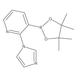 2-(1H-Imidazol-1-YL)pyridine-3-boronic acid pinacol ester结构式