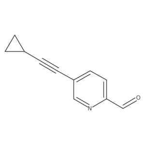 5-(2-Cyclopropylethynyl)-2-pyridinecarboxaldehyde Structure