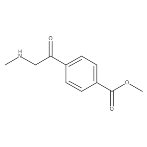 Methyl 4-[2-(methylamino)acetyl]benzoate Structure