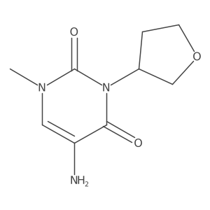 5-Amino-1-methyl-3-(oxolan-3-yl)-1,2,3,4-tetrahydropyrimidine-2,4-dione Structure