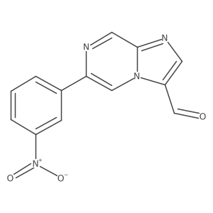 6-(3-Nitrophenyl)imidazo[1,2-a]pyrazine-3-carbaldehyde Structure
