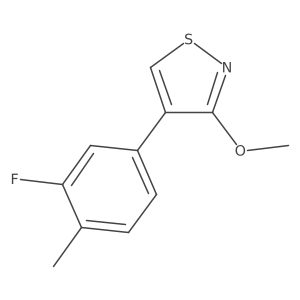 4-(3-Fluoro-4-methylphenyl)-3-methoxy-1,2-thiazole结构式