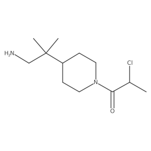 1-[4-(1-Amino-2-methylpropan-2-yl)piperidin-1-yl]-2-chloropropan-1-one Structure