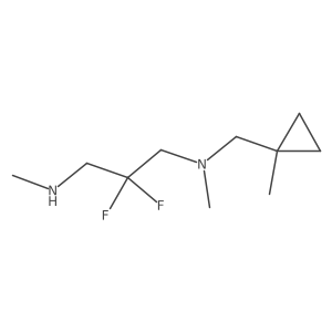 [2,2-Difluoro-3-(methylamino)propyl](methyl)[(1-methylcyclopropyl)methyl]amine结构式