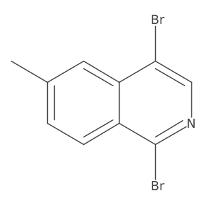 1,4-Dibromo-6-methylisoquinoline结构式