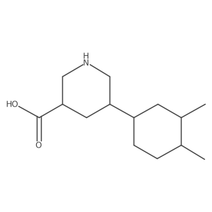 5-(3,4-Dimethylcyclohexyl)piperidine-3-carboxylic acid Structure