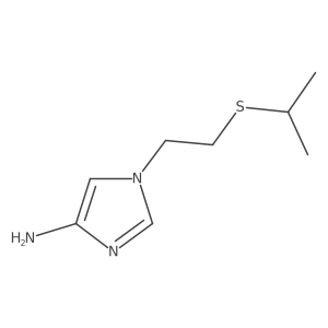 1-[2-(propan-2-ylsulfanyl)ethyl]-1H-imidazol-4-amine Structure