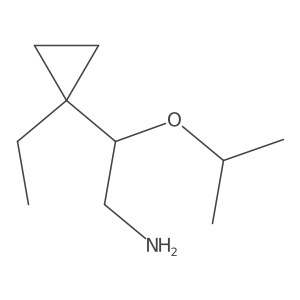 2-(1-Ethylcyclopropyl)-2-(propan-2-yloxy)ethan-1-amine Structure