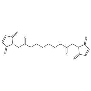 4-[2-(2,5-Dioxopyrrol-1-yl)acetyl]oxybutyl 2-(2,5-dioxopyrrol-1-yl)acetate Structure