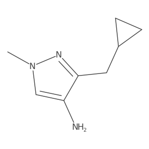 3-(cyclopropylmethyl)-1-methyl-1H-pyrazol-4-amine Structure