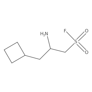 2-Amino-3-cyclobutylpropane-1-sulfonyl fluoride结构式