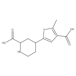 4-(4-Carboxy-5-methylthiophen-2-yl)piperidine-2-carboxylic acid Structure