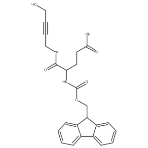 4-({[(9H-fluoren-9-yl)methoxy]carbonyl}amino)-4-[(4-hydroxybut-2-yn-1-yl)carbamoyl]butanoic acid结构式