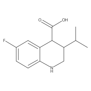 6-Fluoro-3-(propan-2-yl)-1,2,3,4-tetrahydroquinoline-4-carboxylic acid Structure