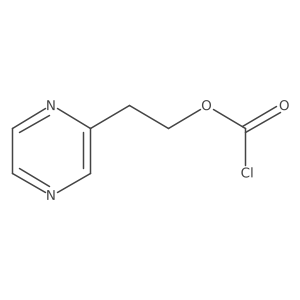 2-(Pyrazin-2-yl)ethyl chloroformate结构式
