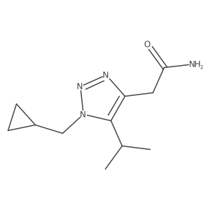 2-[1-(cyclopropylmethyl)-5-(propan-2-yl)-1H-1,2,3-triazol-4-yl]acetamide Structure