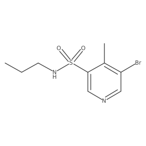 5-bromo-4-methyl-N-propylpyridine-3-sulfonamide Structure