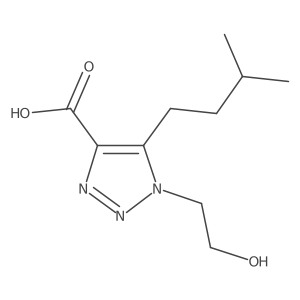 1-(2-Hydroxyethyl)-5-(3-methylbutyl)-1h-1,2,3-triazole-4-carboxylic acid Structure