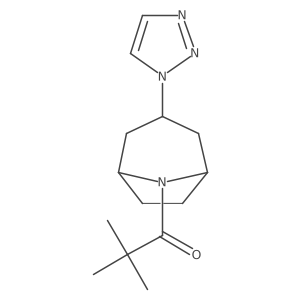 2,2-dimethyl-1-[3-(1H-1,2,3-triazol-1-yl)-8-azabicyclo[3.2.1]octan-8-yl]propan-1-one Structure