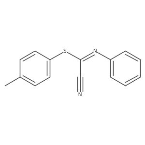 Formimidic acid, 1-cyano-N-phenylthio-, p-tolyl ester结构式