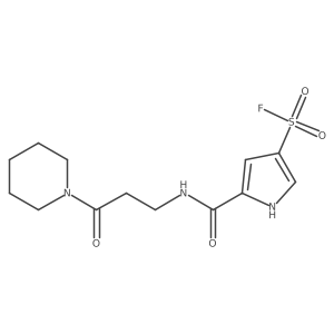 5-{[3-Oxo-3-(piperidin-1-yl)propyl]carbamoyl}-1h-pyrrole-3-sulfonyl fluoride Structure