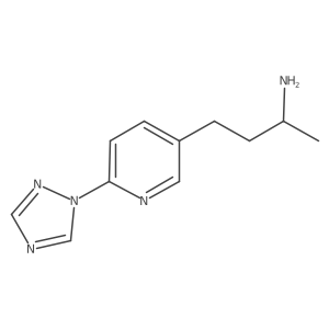 (2S)-4-[6-(1H-1,2,4-triazol-1-yl)pyridin-3-yl]butan-2-amine Structure
