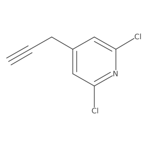 2,6-Dichloro-4-(prop-2-yn-1-yl)pyridine Structure