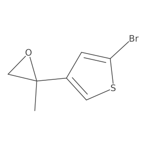 2-(5-Bromothiophen-3-yl)-2-methyloxirane Structure