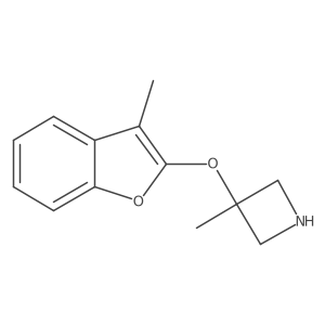 3-Methyl-3-[(3-methyl-1-benzofuran-2-yl)oxy]azetidine Structure