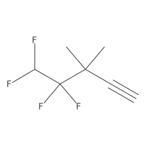 4,4,5,5-Tetrafluoro-3,3-dimethylpent-1-yne Structure