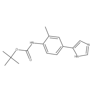 tert-butyl N-[4-(1H-imidazol-4-yl)-2-methylphenyl]carbamate Structure
