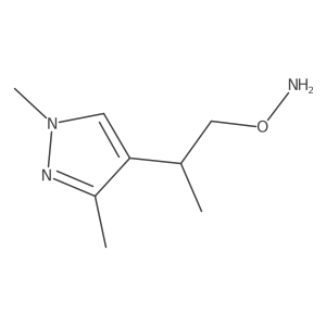 O-[2-(1,3-dimethyl-1H-pyrazol-4-yl)propyl]hydroxylamine Structure